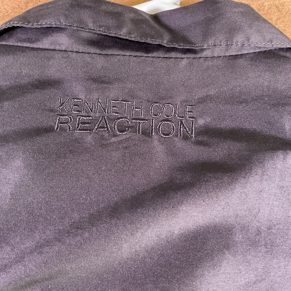 Kenneth Cole Reaction Mens XXL Black Full Zip Mesh Lined Windbreaker Jacket - Picture 10 of 12